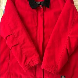 Dickies Bold Red Jacket with Black Collar